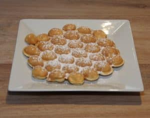Bubble-Waffel Puderzucker