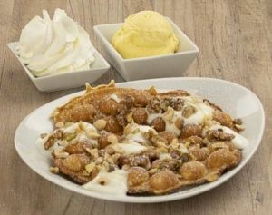 Bubble-Waffel Joghurt-Honig