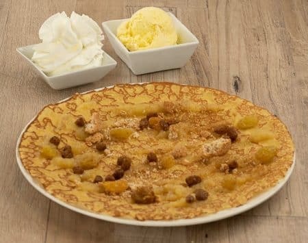 Crêpe Apfelmus-Zimt