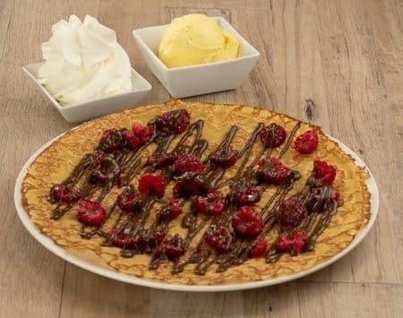 Crêpe Nutella-Himbeer