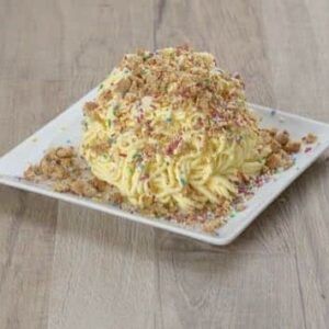 Mini-Spaghettieis Karamellkeks