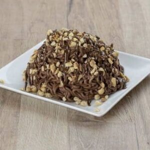 Mini-Spaghettieis Schoko-Nuss