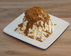 Spaghettibecher Karamellkeks