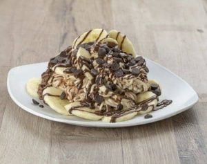 Spaghettibecher Nutella-Banane