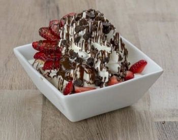 Joghurtbecher Nutella-Erdbeer