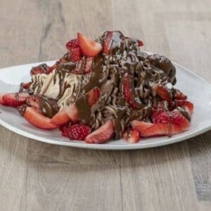 Spaghettibecher Nutella-Erdbeer