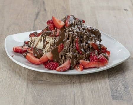 Spaghettibecher Nutella-Erdbeer