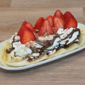 Bananasplit Nutella-Erdbeer