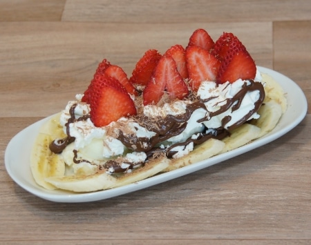 Bananasplit Nutella-Erdbeer