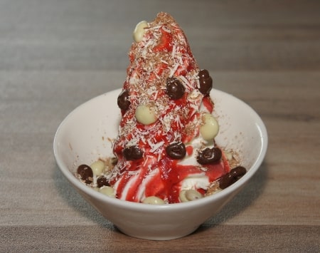 Frozen Yoghurt: Cranberry-Erdbeer