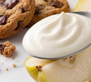 Joghurt-Birne & Cookies